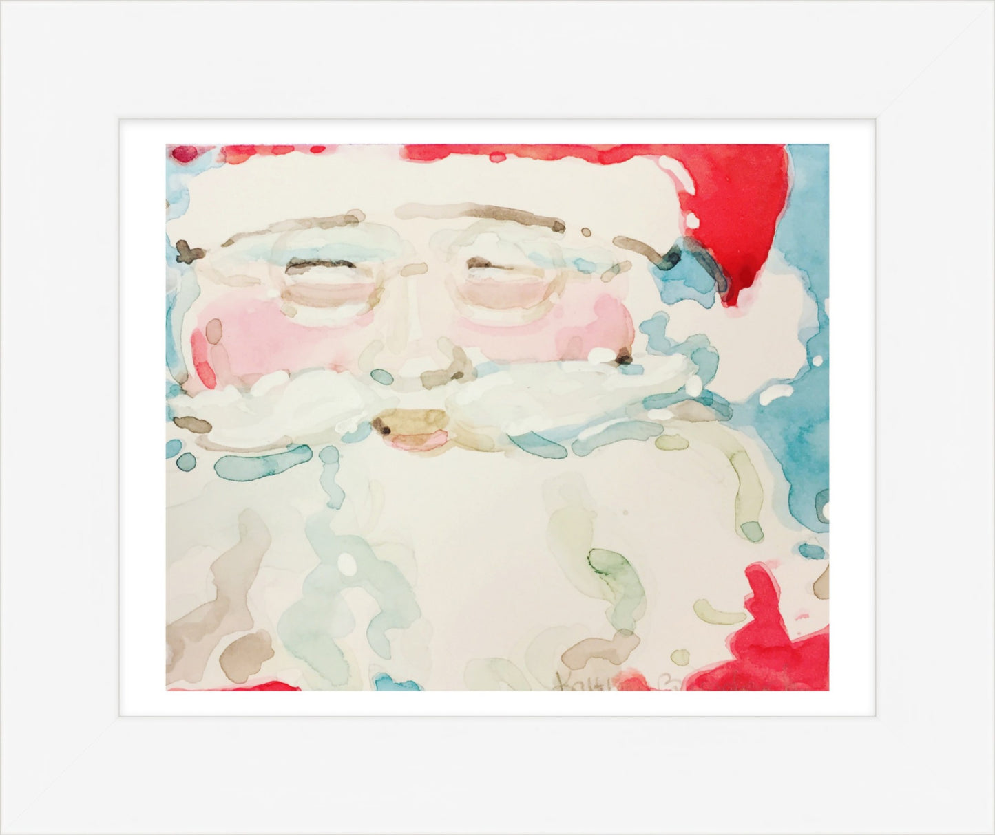 Watercolor Santa