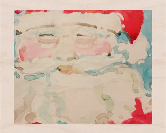 Watercolor Santa