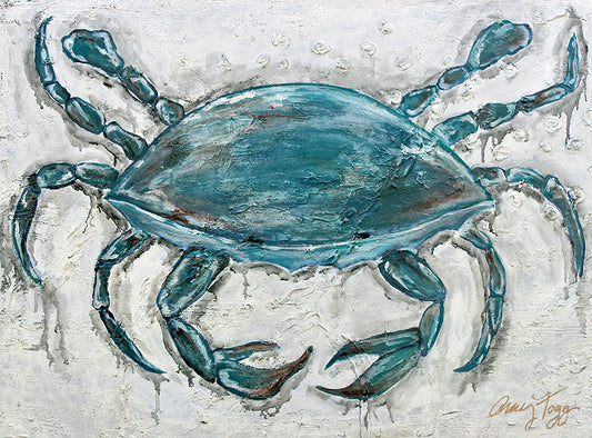 "Blue Crab in Waiting" Giclée Print
