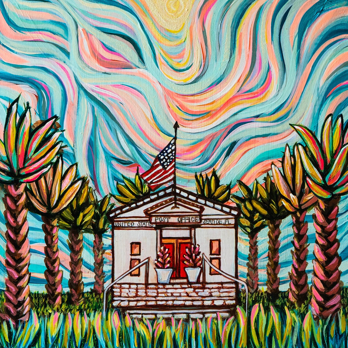 Melissa Malcolm Seaside Post Office print on 30A Print Shop